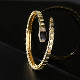 Adjustable Snake Cuff Bracelet Gothic Femme Jewelry