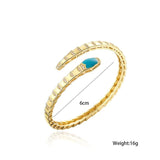 Adjustable Snake Cuff Bracelet Gothic Femme Jewelry