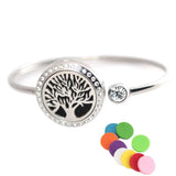 25mm Magnet Crystal Aromatherapy Locket Bracelet Tree of Life