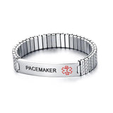 Stainless Steel PACEMAKER Medical Alert ID Bracelet for Men
