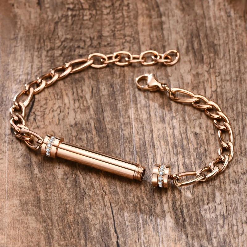 Cremation Bracelet Ashes Keepsake Urn Bracelets Hypoallergic Chain