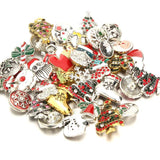 10pcs Christmas Snap Button Mix for 18MM Bracelet Necklace Merry Christmas Gift
