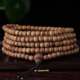 Natural Wooden Beads Bracelet 4mm Multi-Layer Charm Fine Wooden Bracelet