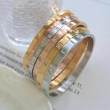Stainless Steel Titanium Crystal Bracelets for Women