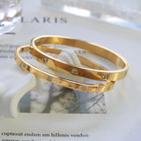 Stainless Steel Titanium Crystal Bracelets for Women