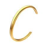 Twisted Bangle Open Cuff Bracelet Stainless Steel Women Jewelry