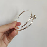 Adjustable Silver Nail Bangle Tool Bracelet