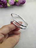 Adjustable Silver Nail Bangle Tool Bracelet