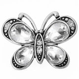 10pcs Rhinestone Butterfly Snap Buttons for DIY 18mm Snap Button Bracelet
