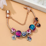 Butterfly & Flowers Charm Bracelets DIY Bangle Jewelry
