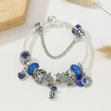 Silver Star Moon Astronaut Charm Bracelet Gift