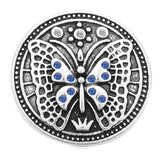 10pcs Butterfly Snap Buttons for 18mm Snap Bracelet Leather Jewelry