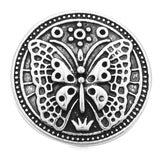 10pcs Butterfly Snap Buttons for 18mm Snap Bracelet Leather Jewelry