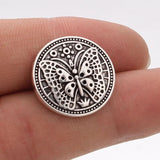 10pcs Butterfly Snap Buttons for 18mm Snap Bracelet Leather Jewelry