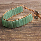 Green Aventurine Braided Bracelet for DIY Jewelry - Natural Bracelet