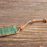 Green Aventurine Braided Bracelet for DIY Jewelry - Natural Bracelet