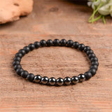 2Pcs Lucky Stone Wrap Bracelet Elastic Lover's Friendship Semi-precious Stone