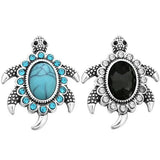10pcs Rhinestone Tortoise Snap Buttons for 18mm Bracelet Bangle