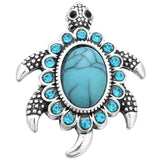 10pcs Rhinestone Tortoise Snap Buttons for 18mm Bracelet Bangle