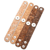 10pcs Leather Snap Bracelet Bangle for Women