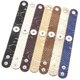 10pcs Leather Snap Bracelet Bangle for Women