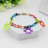 Ins Colorful Candy Enamel Bracelet DIY Rainbow Chain Brazil