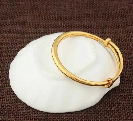 Dubai Baby Bangle Jewelry for Boys Girls 18K Ethiopian Bracelet