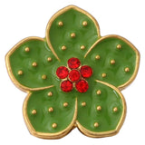 10pcs Flower Rhinestone Snap Buttons for Snap Bracelets