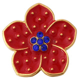 10pcs Flower Rhinestone Snap Buttons for Snap Bracelets