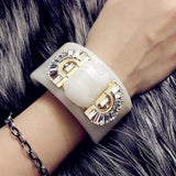 Resin Bangle Cuff Bracelet for Women