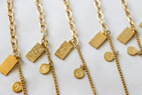Zodiac Sign Tarot Card Charm Bracelet Anklet - Sun - Fortune - Star