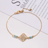 Rhinestone Star Chain Bracelet Adjustable Jewelry