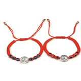 12Pcs Religious St. Benedict Resin Eyes Bracelets Men Women Prayer Protection