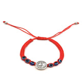 12Pcs Religious St. Benedict Resin Eyes Bracelets Men Women Prayer Protection