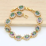 Multicolor Zirconia Bracelet for Women Birthday Wedding Jewelry