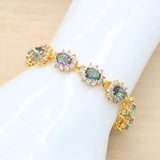 Multicolor Zirconia Bracelet for Women Birthday Wedding Jewelry
