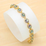Multicolor Zirconia Bracelet for Women Birthday Wedding Jewelry