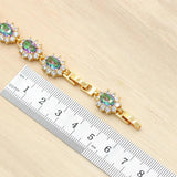 Multicolor Zirconia Bracelet for Women Birthday Wedding Jewelry