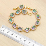 Multicolor Zirconia Bracelet for Women Birthday Wedding Jewelry