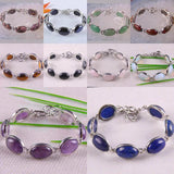 Gemstone Bracelet Bangle 8 inch Jewelry Gift