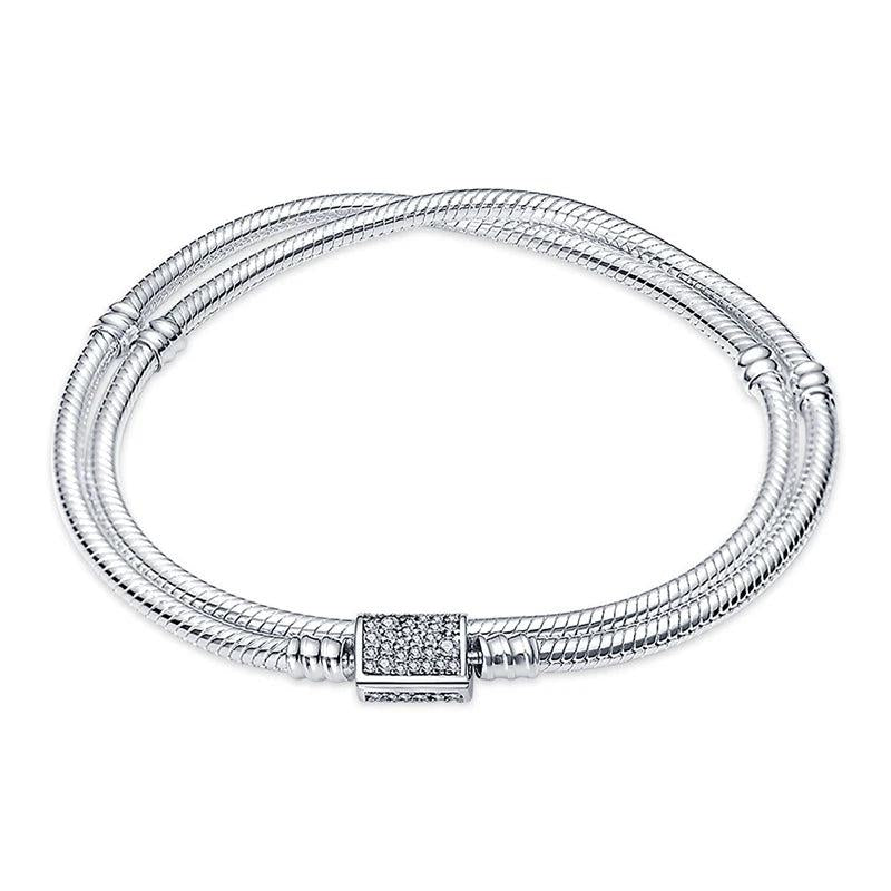 Silver Women's Bangle Bracelet - Charm DIY Bangle Jewelry Making Gift