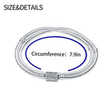 Silver Women's Bangle Bracelet - Charm DIY Bangle Jewelry Making Gift