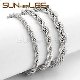 4mm~7mm Rose Bracelet Rope Twisted Chain C44 B