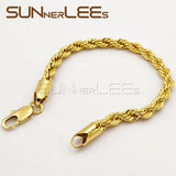 4mm~7mm Rose Bracelet Rope Twisted Chain C44 B