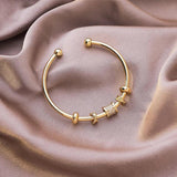 French Bling CZ Zircon Bangles for Women Statement Jewelry