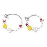 Hip Hop Daisy Anti-War Love Couples Necklace