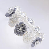 Crystal Enamel Flower Bracelet for Women