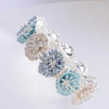 Crystal Enamel Flower Bracelet for Women
