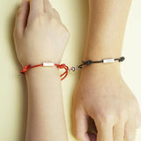 MYLONGINGCHARM Personalized Magnetic Couple Bracelet Valentine Gift
