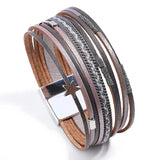 Bohemian Style Leather Bracelet for Women